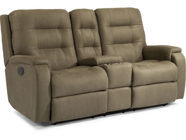 Arlo Reclining Loveseat by Flexsteel Loveseats Customizable