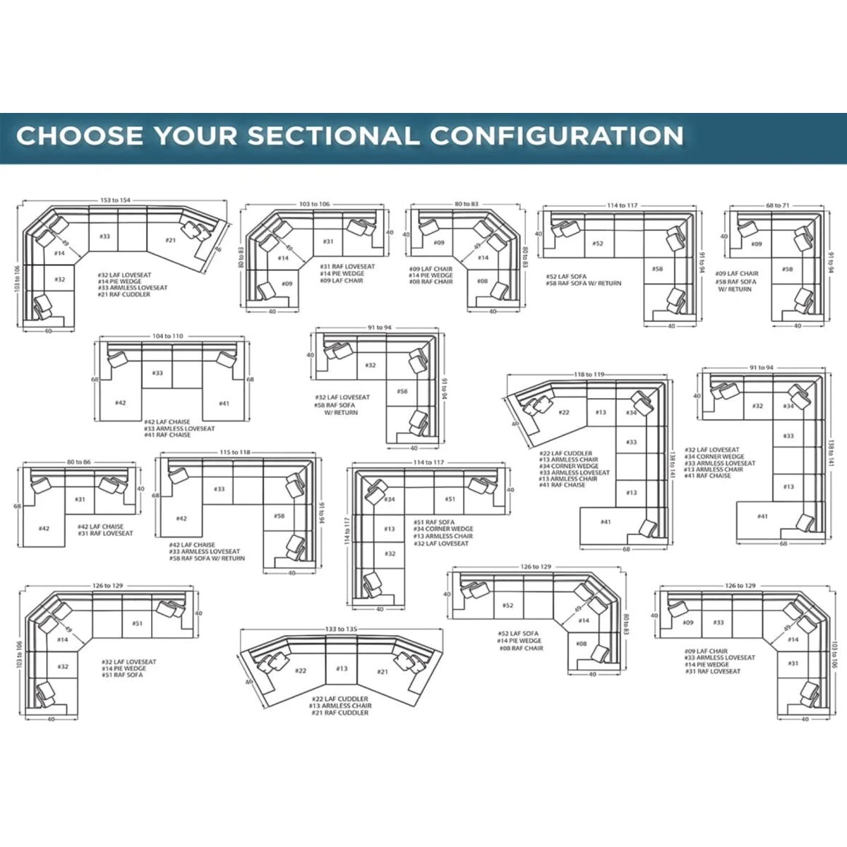 Design Options C9 Collection Sofas Customizable 18
