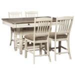 Farmhouse-White 5pc Dining Set Dining Sets 9