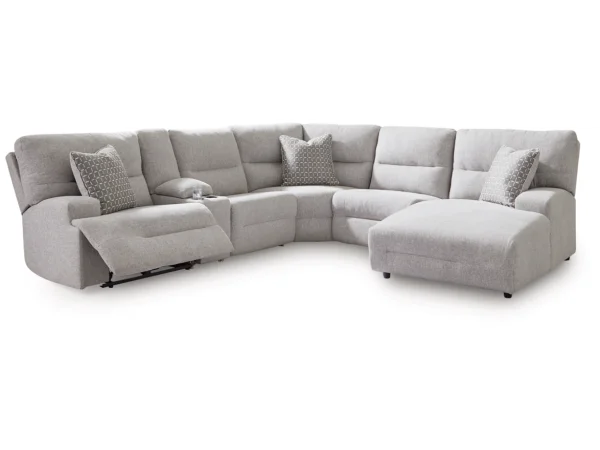 Acklen-Pewter 6 Pc. Sectional Sectionals
