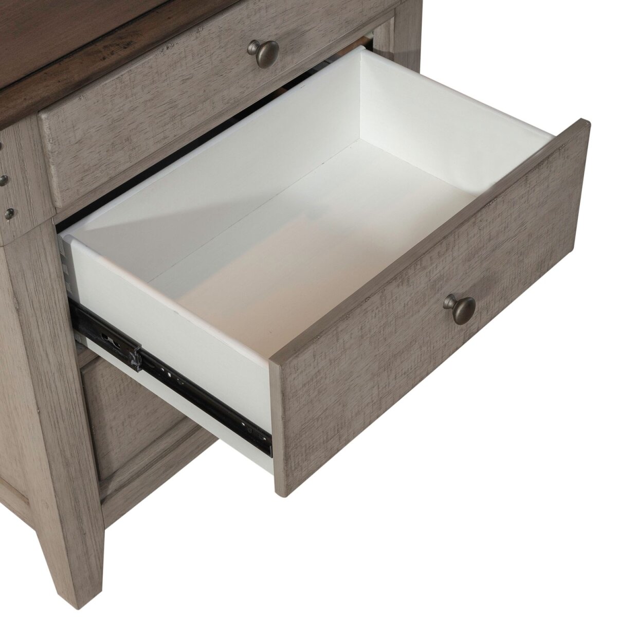 Ivy Hollow 3 Drawer Nightstand w/Charging Station Clearance 11