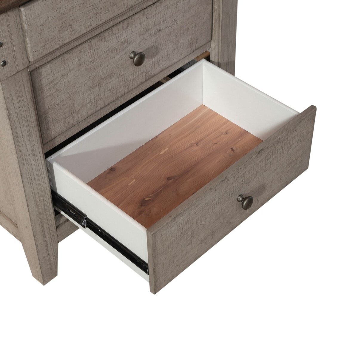 Ivy Hollow 3 Drawer Nightstand w/Charging Station Clearance 10