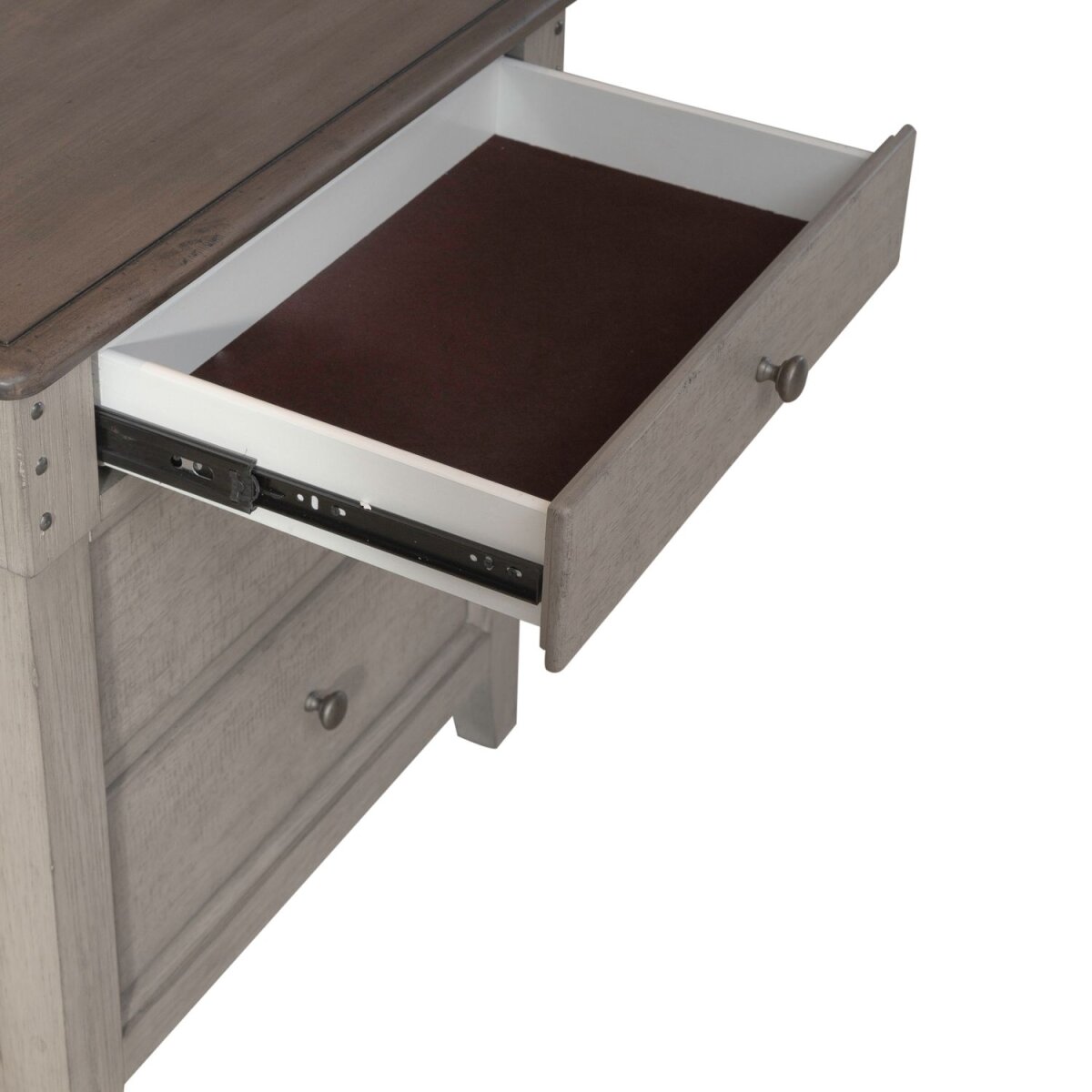 Ivy Hollow 3 Drawer Nightstand w/Charging Station Clearance 12