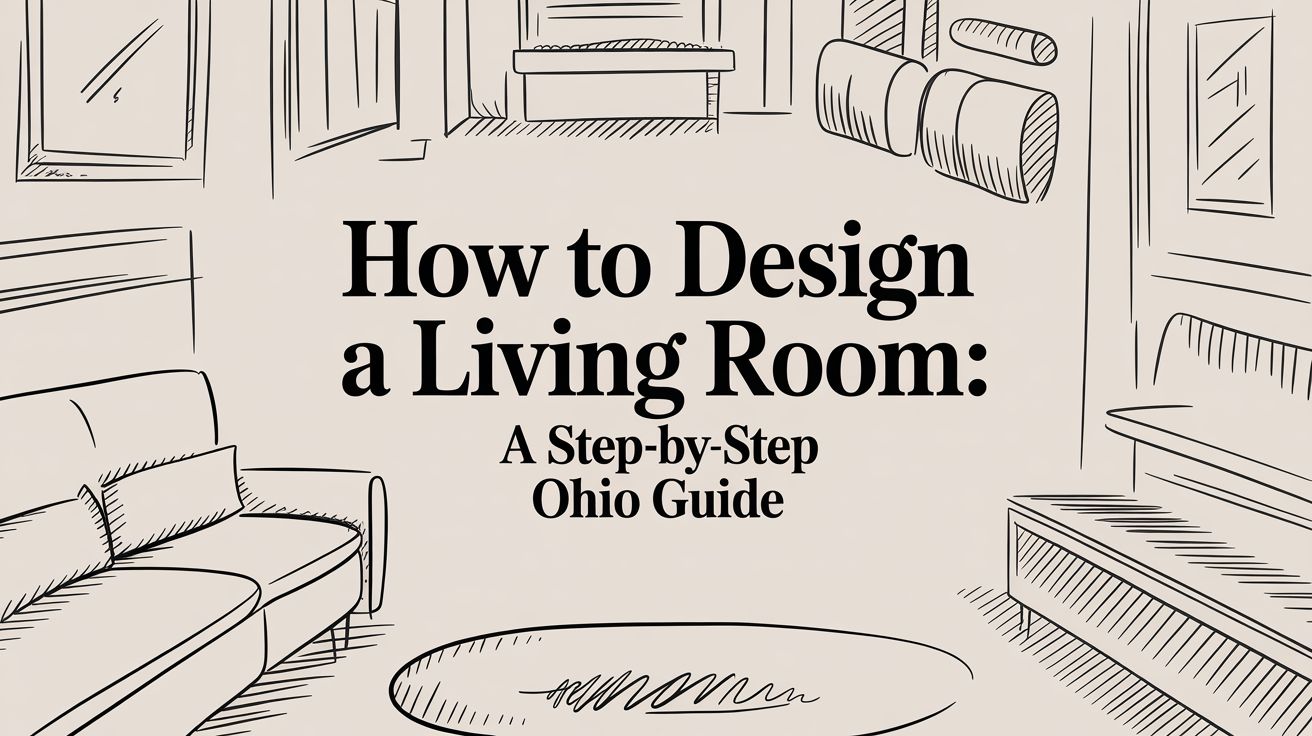 How To Design A Living Room Sketch
