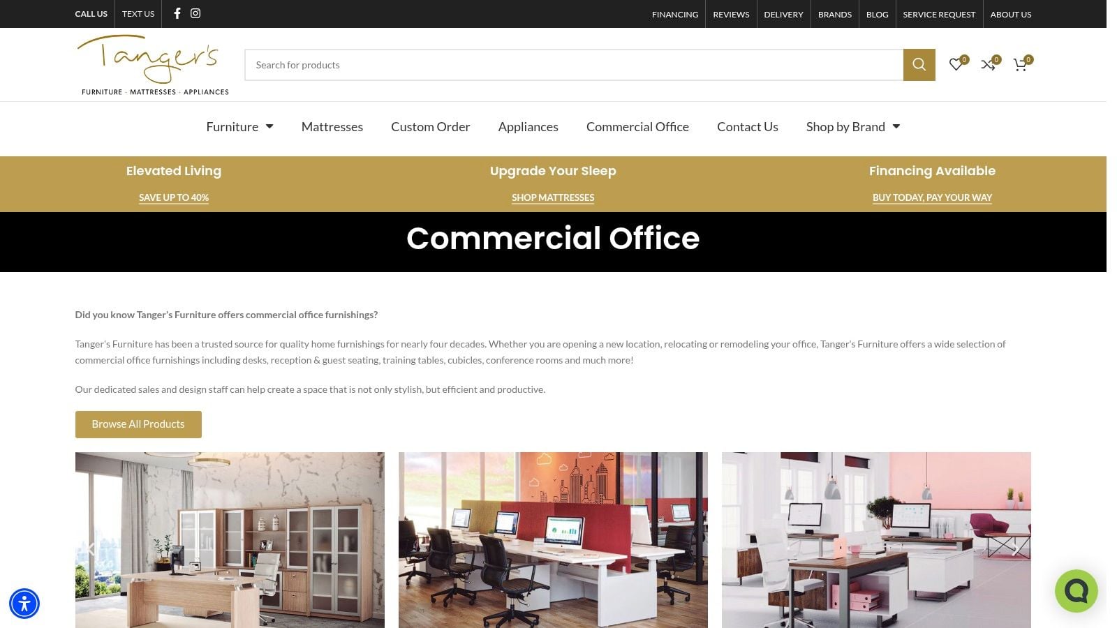 Screenshot from https://tangersfurniture.com/commercial-office/