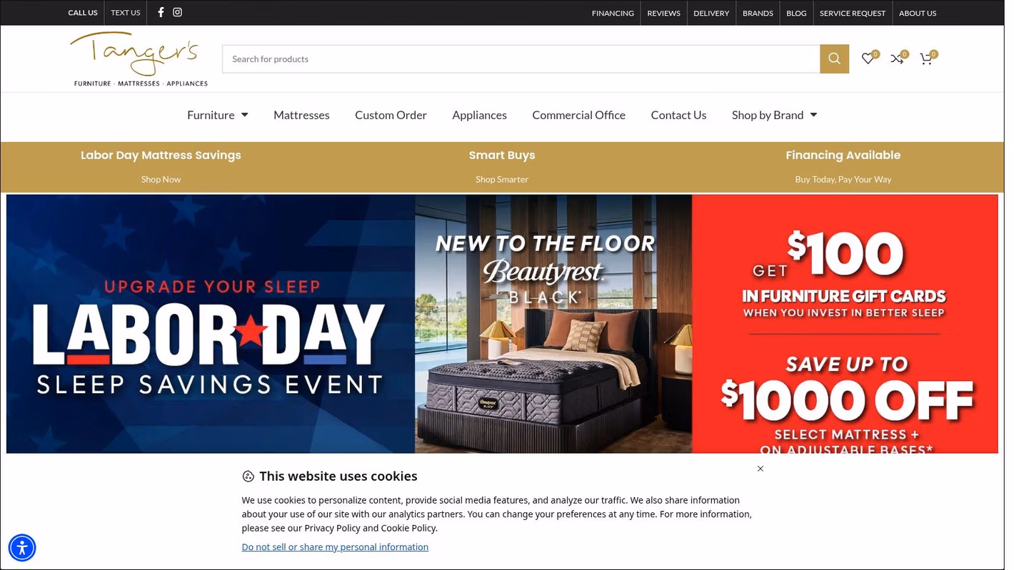Screenshot from https://tangersfurniture.com